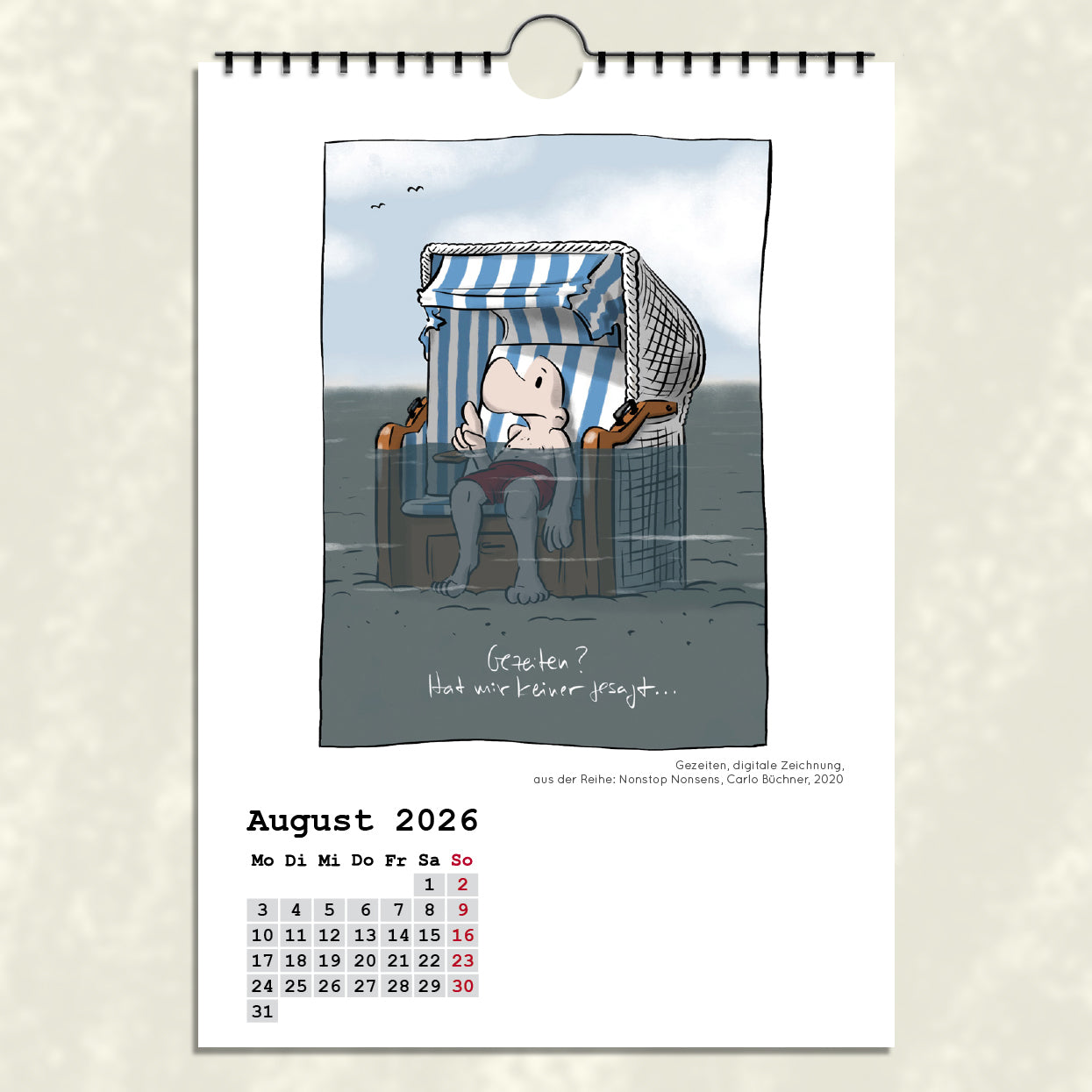 PACKAGE | Carlo Büchner | Best Of Paintings & Cartoons | Kalender 2026