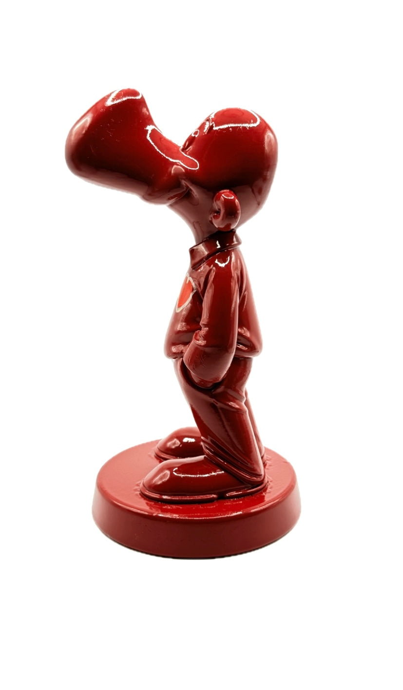 Ray Skulptur - Rot mit Herz