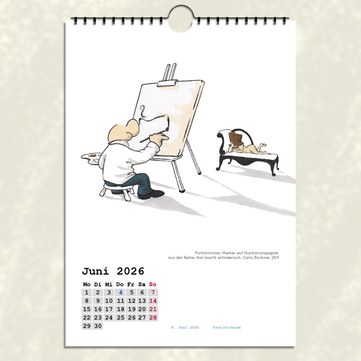 Carlo Büchner | Best Of Cartoons | Cartoonkalender 2026