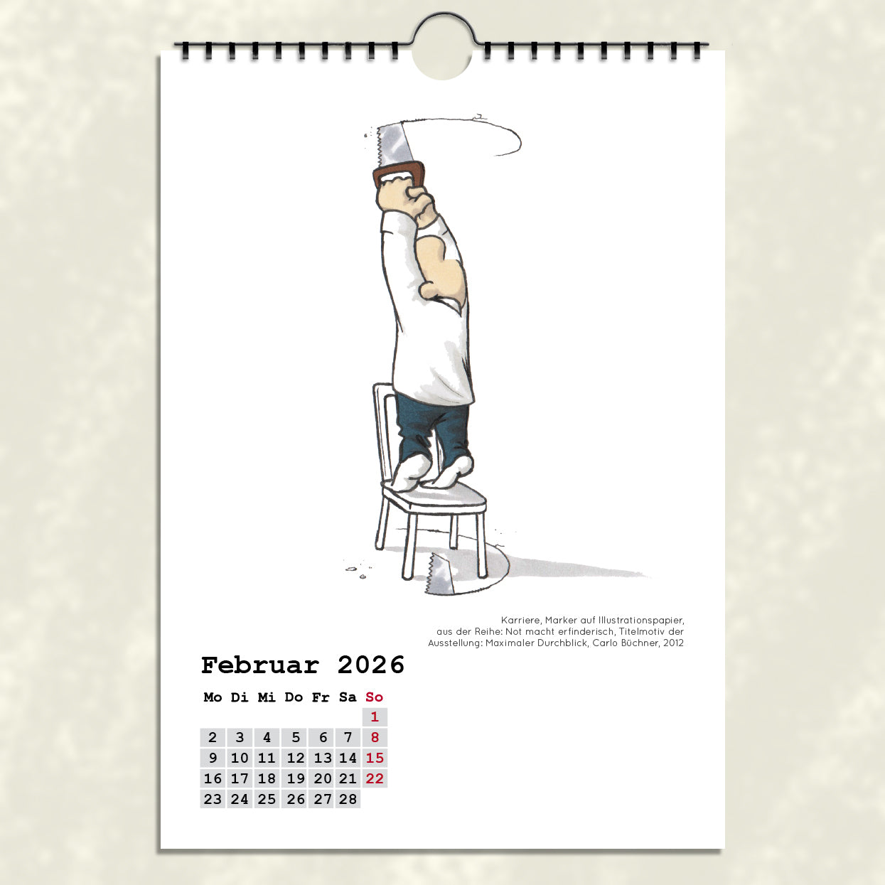 PACKAGE | Carlo Büchner | Best Of Paintings & Cartoons | Kalender 2026