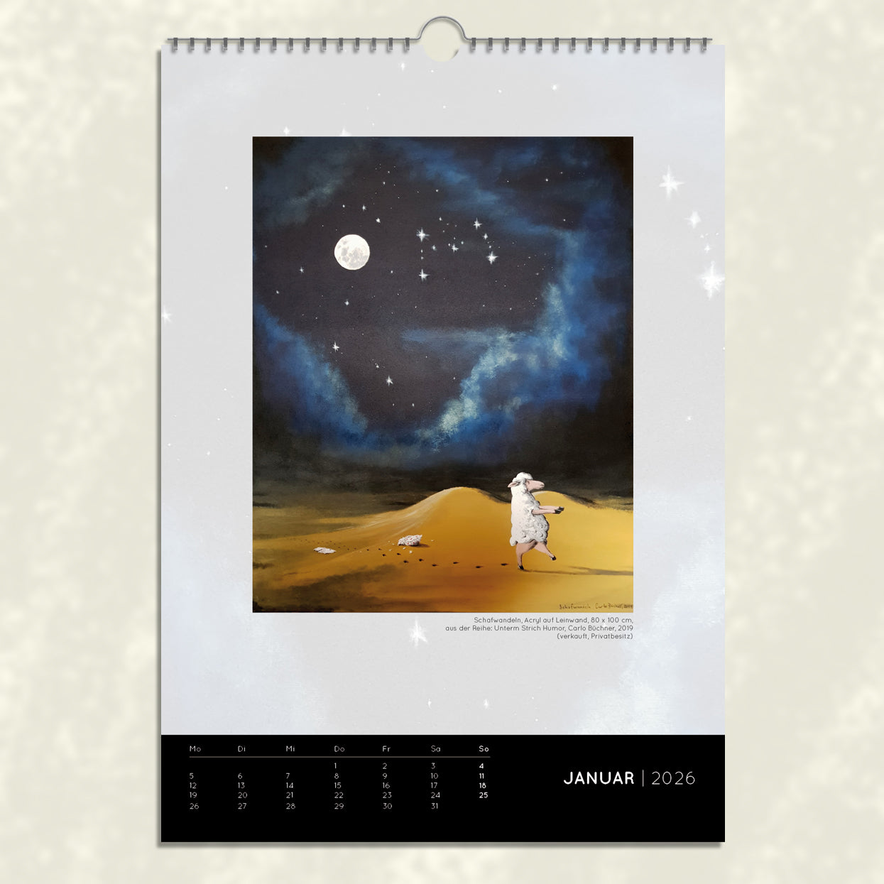 PACKAGE | Carlo Büchner | Best Of Paintings & Cartoons | Kalender 2026