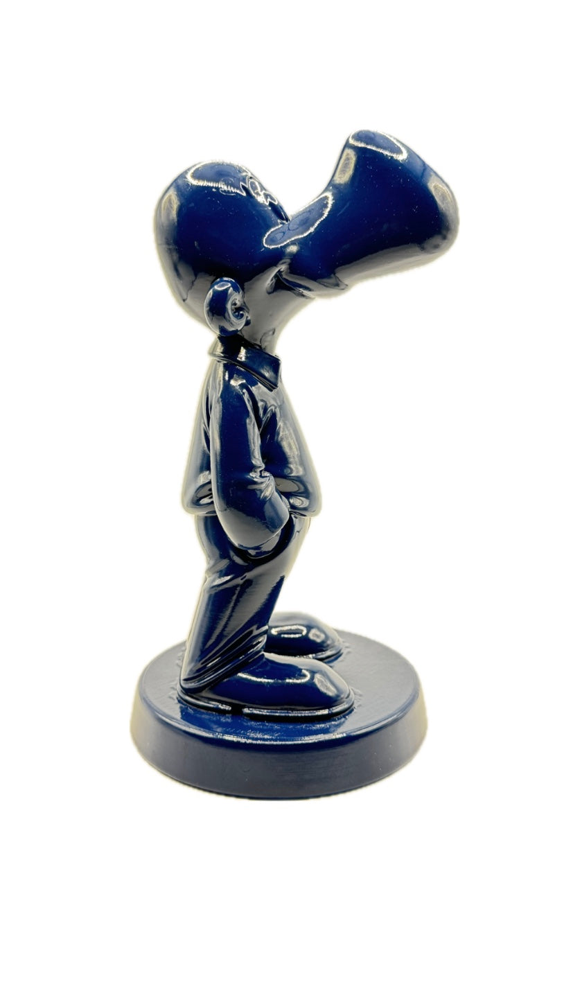 Ray Skulptur - Blau mit Herz