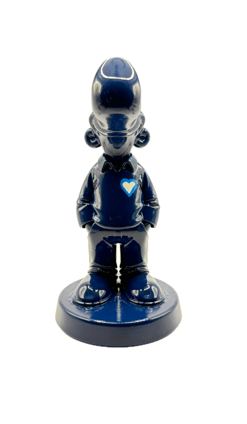 Ray Skulptur - Blau mit Herz