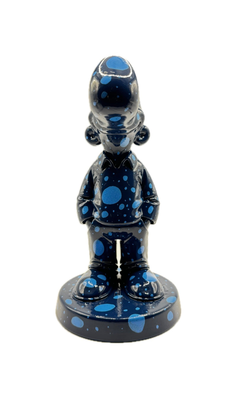 Ray Skulptur - Blau gepunktet