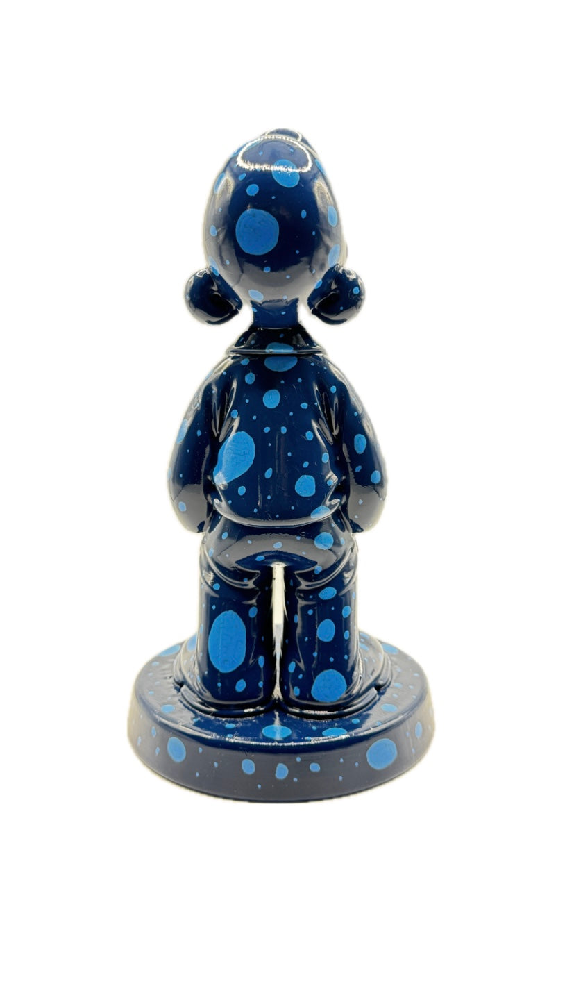 Ray Skulptur - Blau gepunktet