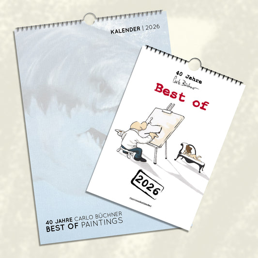PACKAGE | Carlo Büchner | Best Of Paintings & Cartoons | Kalender 2026